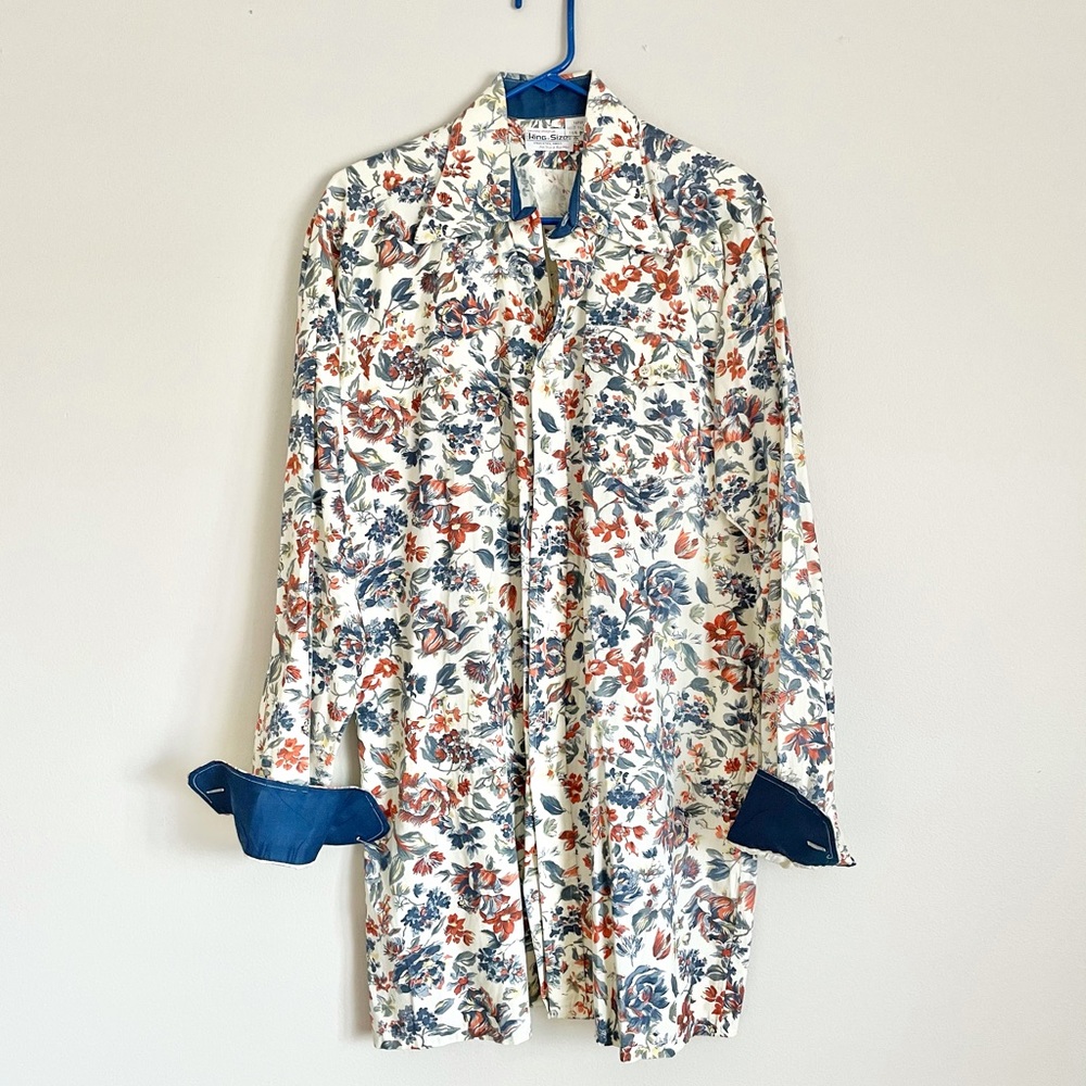 Vintage 70’s Big and tall Large button down Vintage Shirt